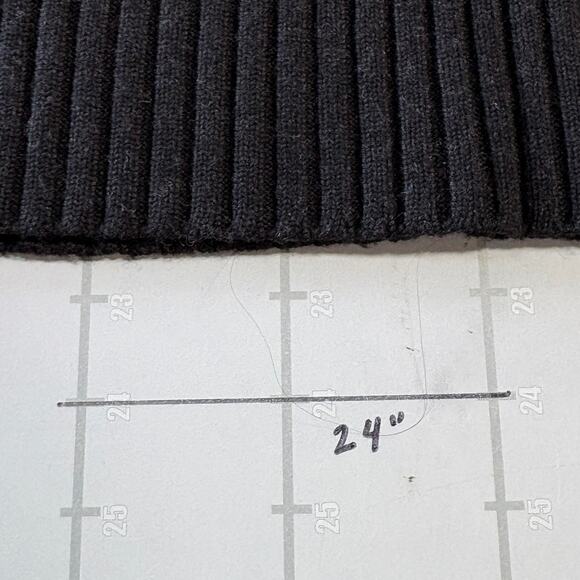 Krimson Klover Turtleneck Sweater Womens XS Black Red Wool Geometric Diamond - Picture 8 of 8